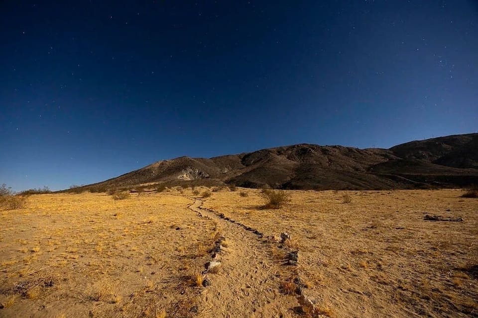 Pathway to the stargazing yoga platform. 