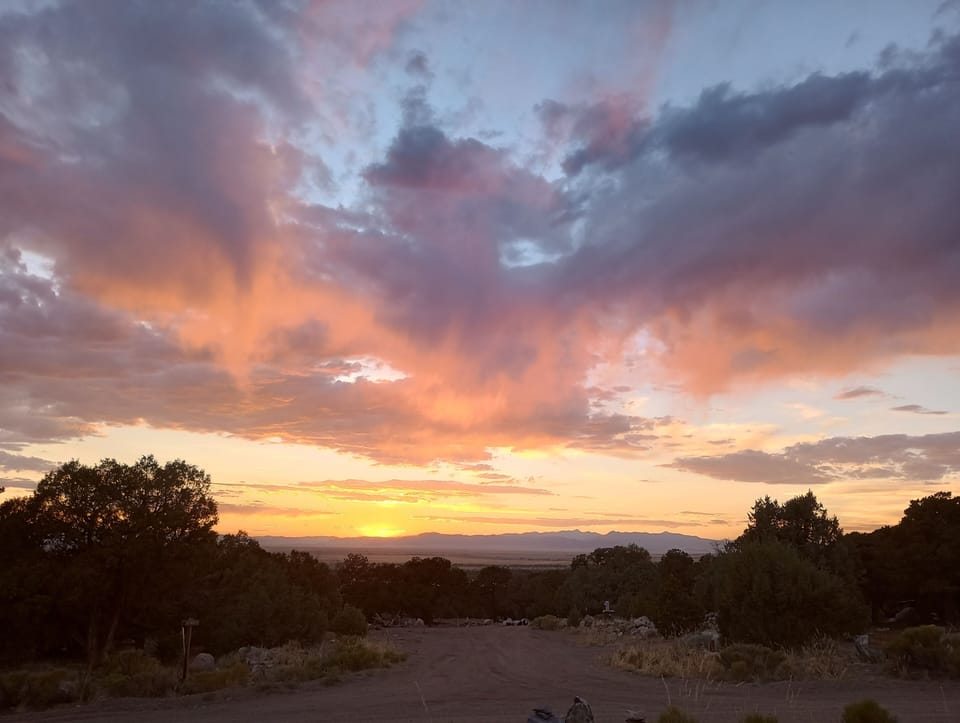 Sunset view of the San Luis Valley