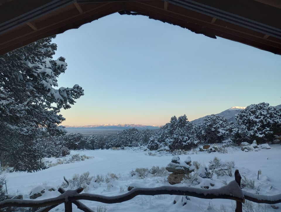 Winter view from the porch