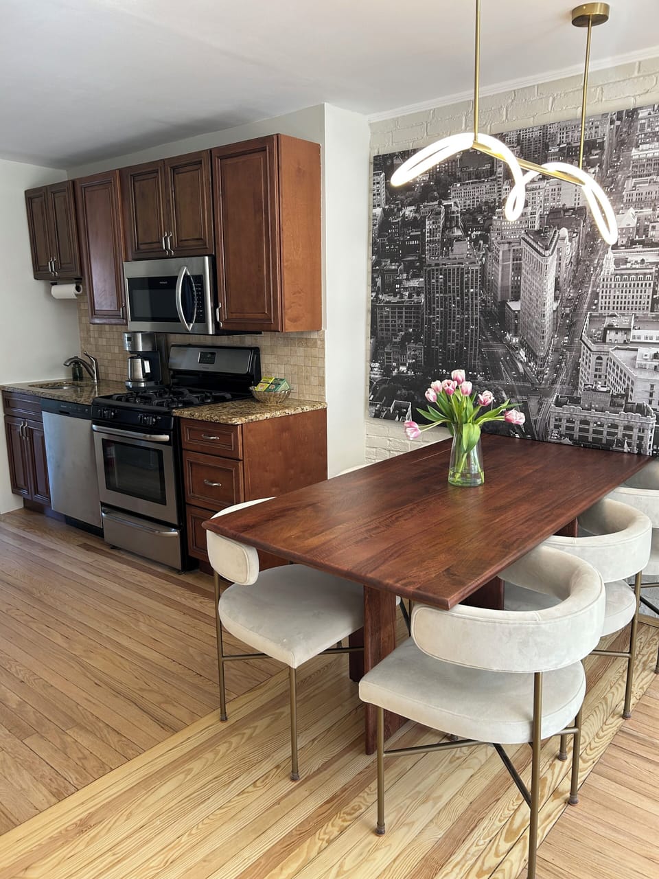 Kitchen and dining area
