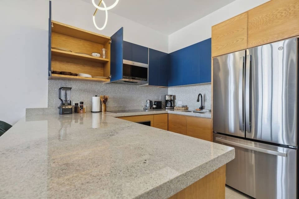 Guests love the setup: 'Fully stocked with high-end appliances; we had everything we needed to cook a gourmet meal.'