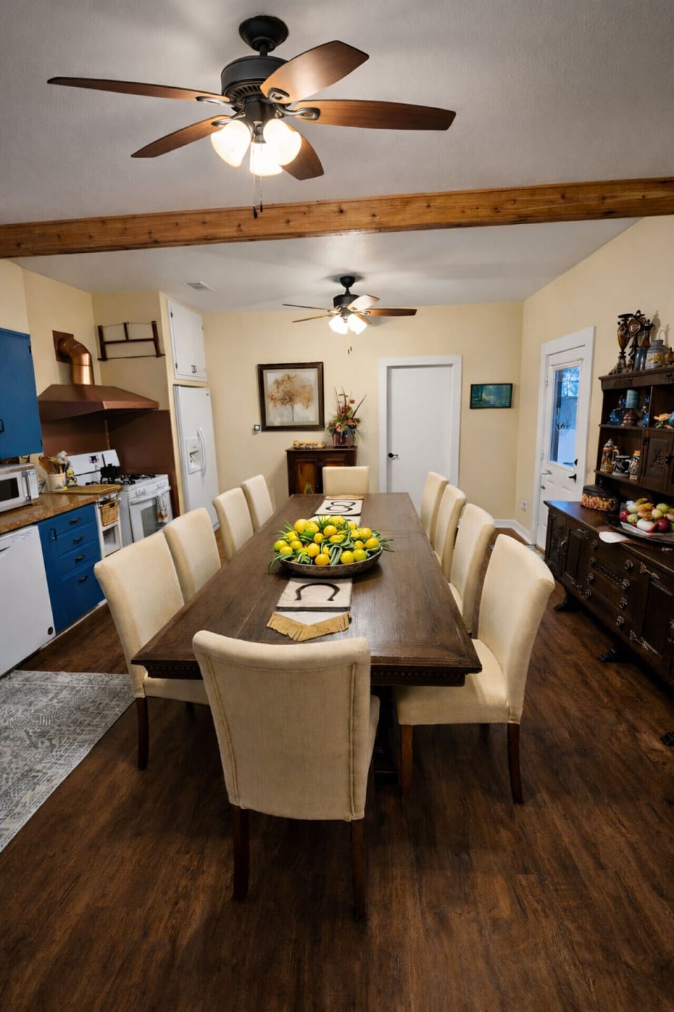 Warm finishes and thoughtful design create a welcoming feel.