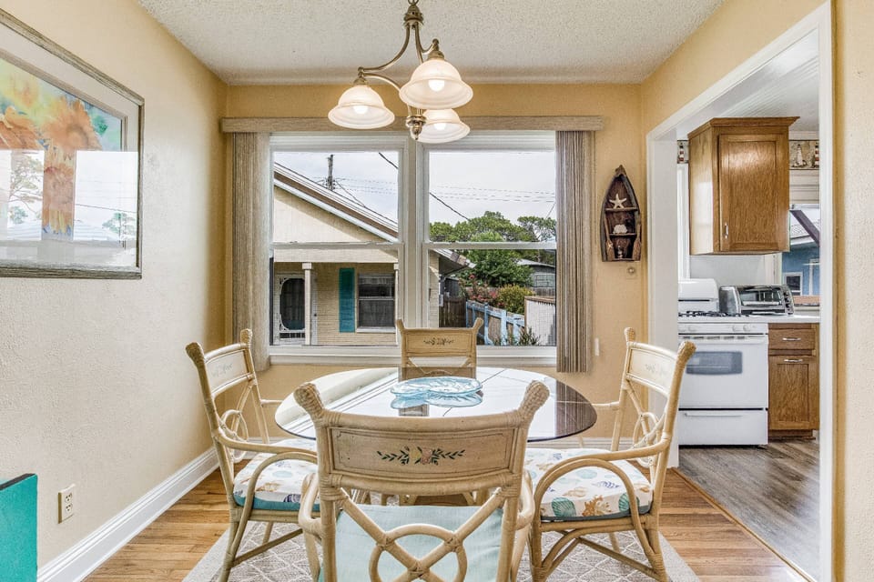 Separate dining room off kitchen
