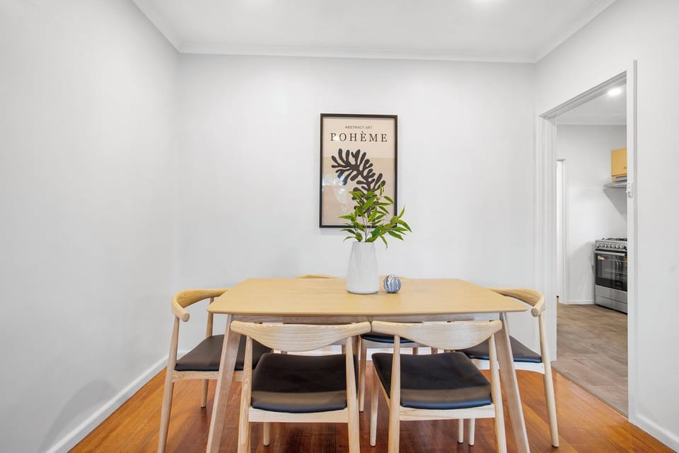 A simple yet elegant dining setup