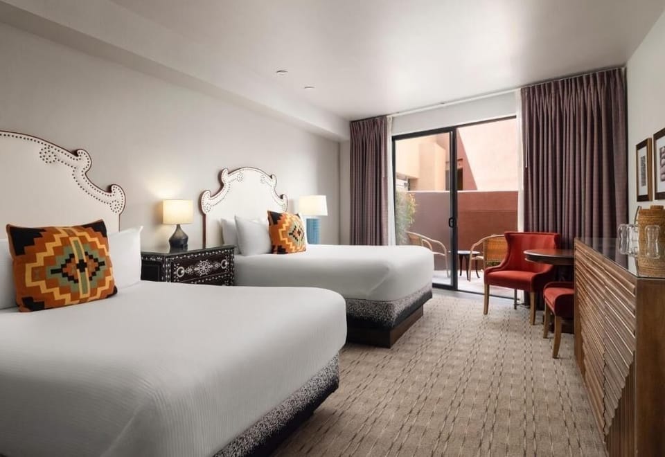 Settle into plush beds after a day of exploring.