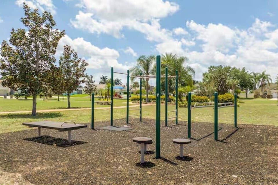 Exercise equipment at park