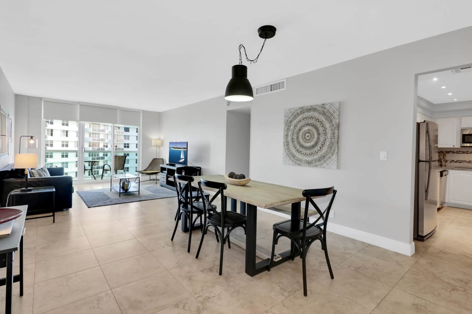Large living room and dining room