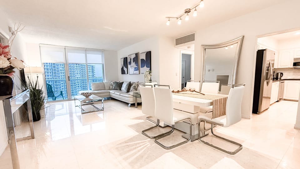 Dining room and living room