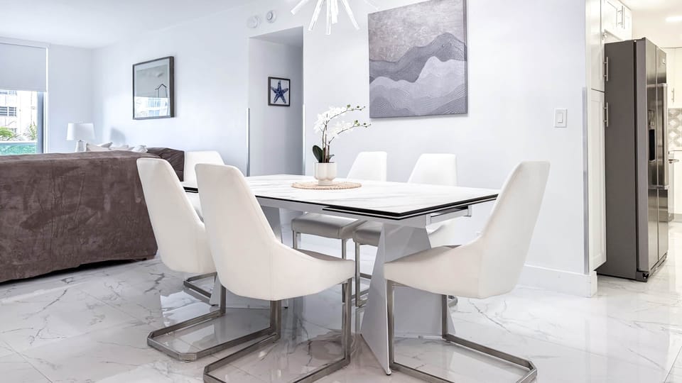 Dining room and living room