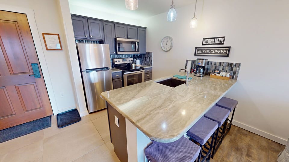 Indoors, Kitchen, Furniture, Table, Building