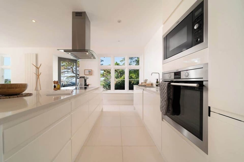 Cook and entertain in this bright, open-plan kitchen, designed for both style and functionality with plenty of natural light.