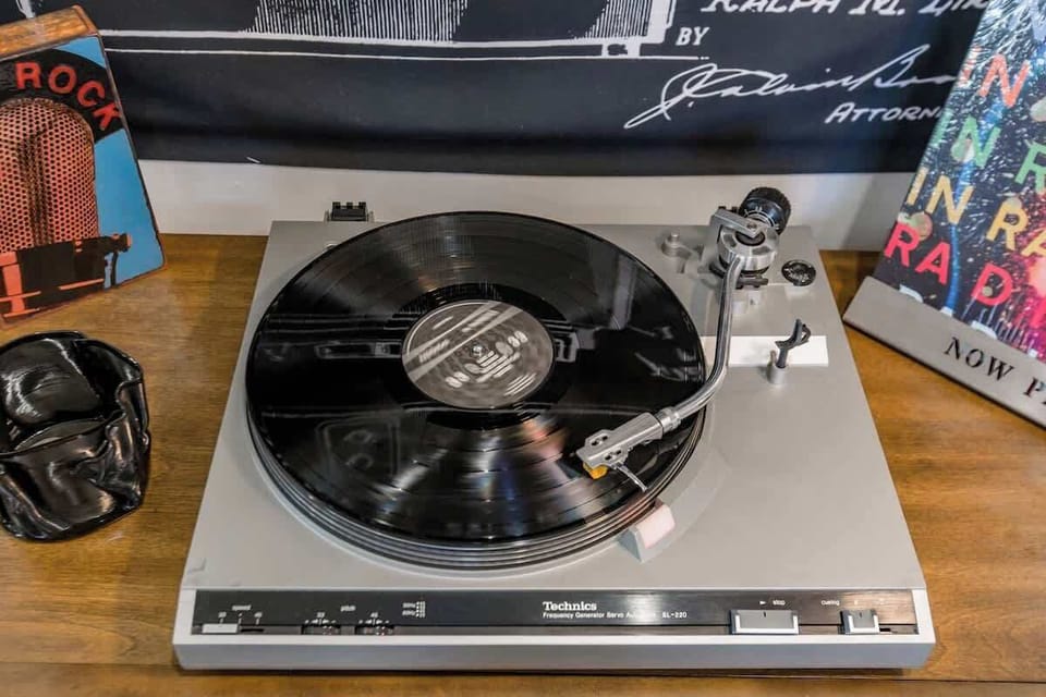 Spin vinyl on a vintage Technics turntable!