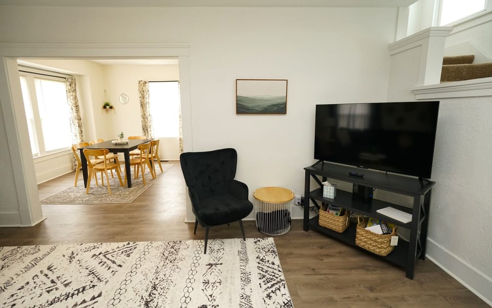 Smart tv, games and childrens toys are provided