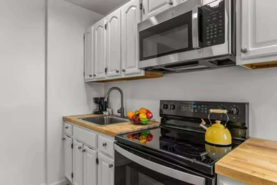 From pots and pans to utensils and appliances, our fully equipped kitchen has everything you need to make your stay comfortable and convenient