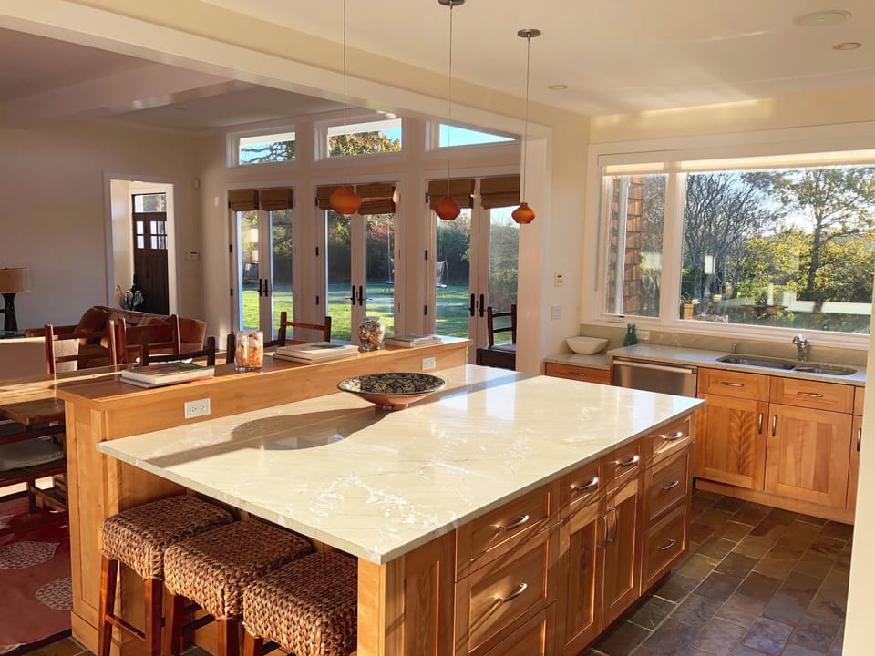 Open Kitchen with View to Great Room & Front Yard.