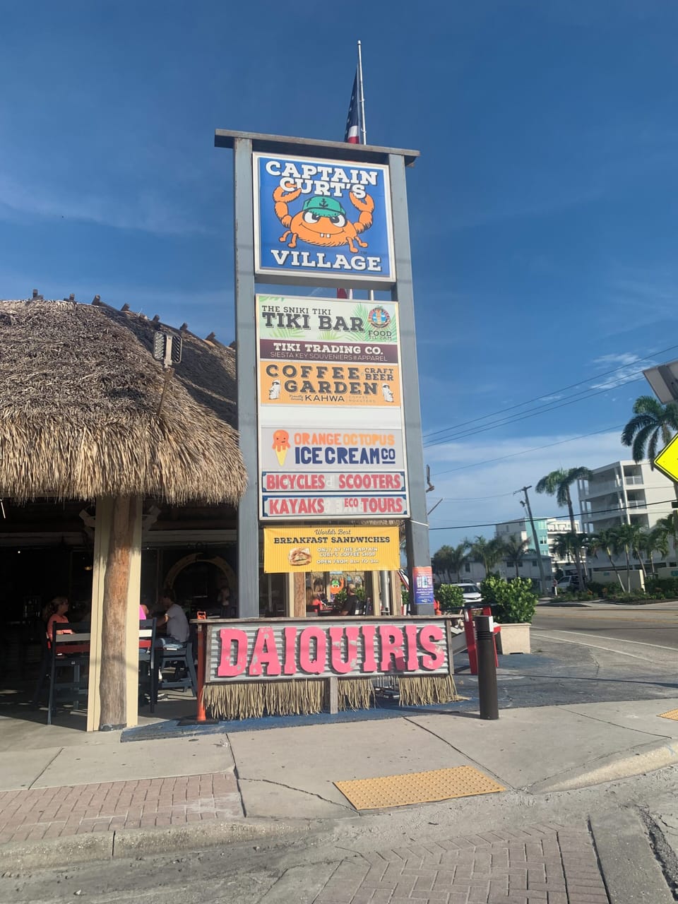across the street from all of the local hot spits