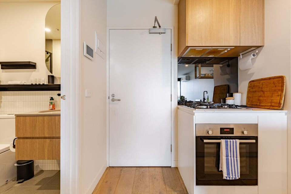 view from Kitchen to Front Door