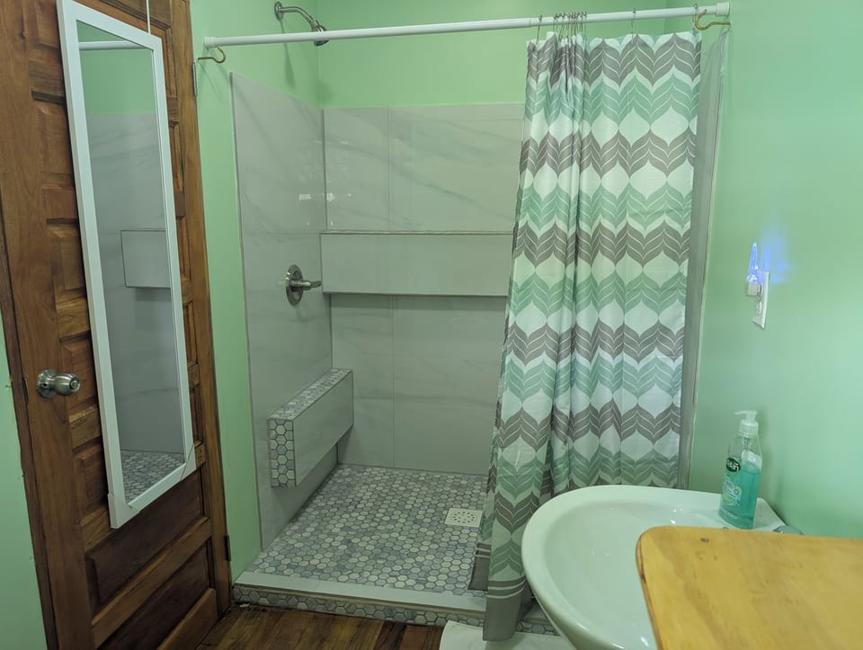 Large spacious private showers in each bedroom