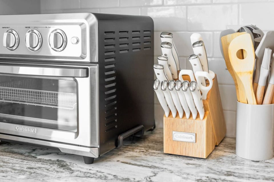 Cook your meals on the gas range, oven, air fryer, or outdoor grill