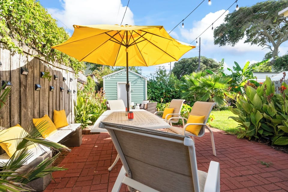 Enjoy the beautiful weather with friends and family outside