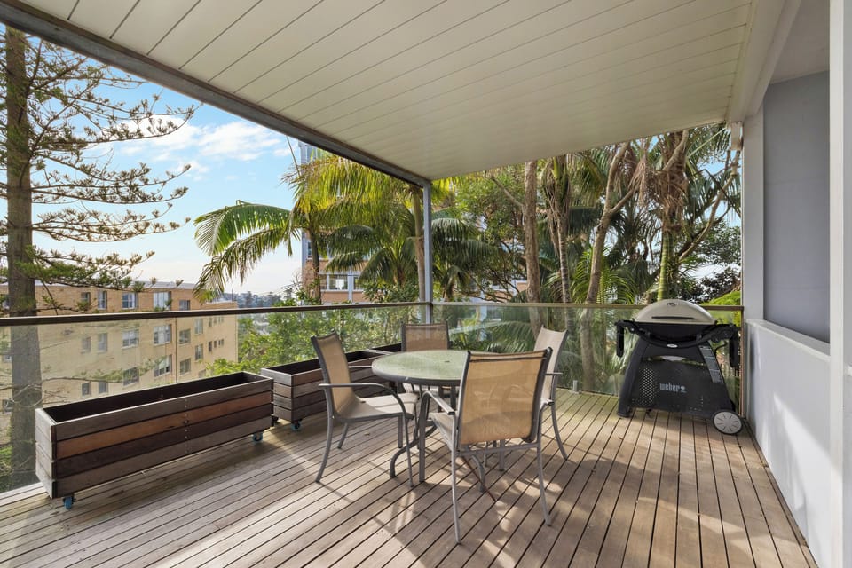 Private back deck