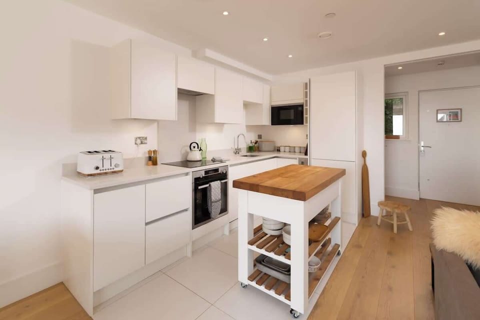 The kitchen comes fully equipped with everything you could need during your stay.