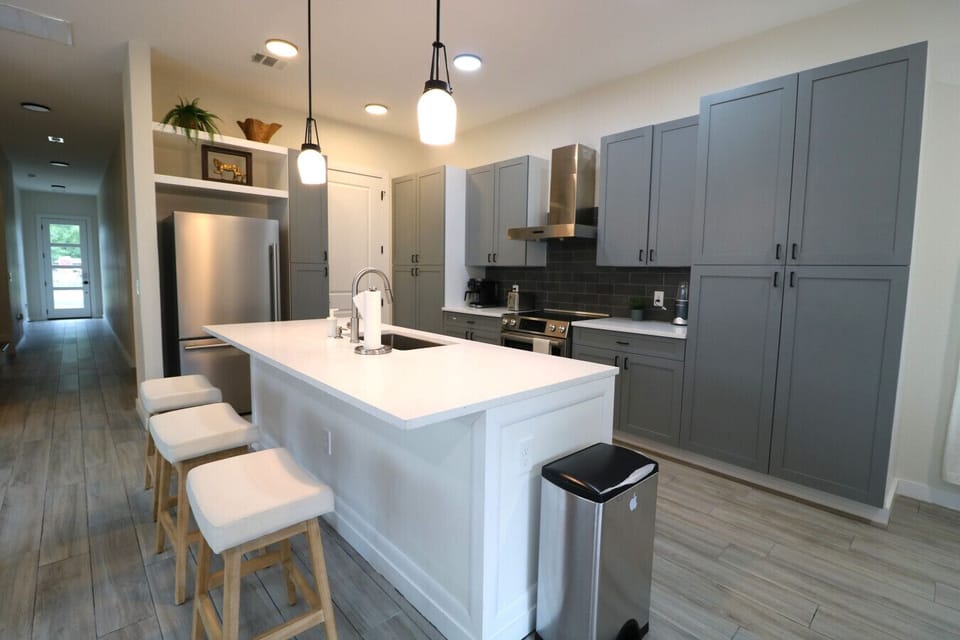 KitchenRefrigeratorwhite cabinet