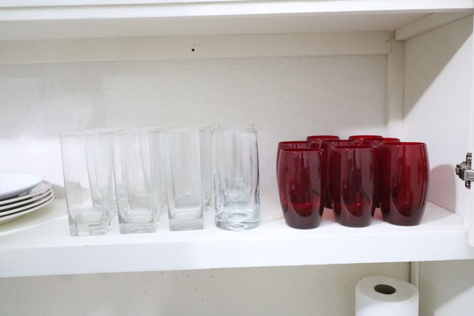 Kitchen Cabinet with Glasses