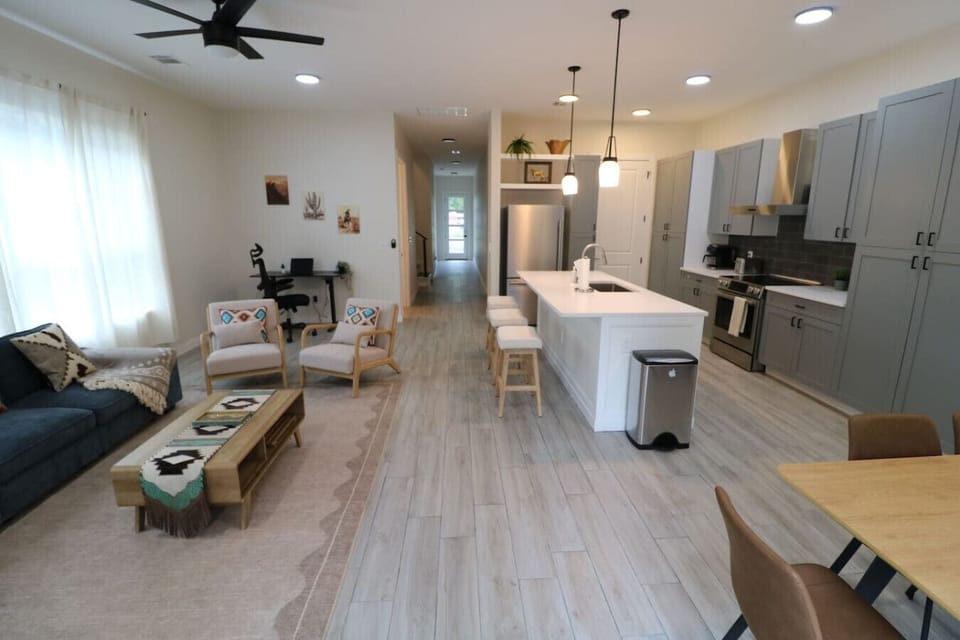 Living Room (Sofa)/ Dining Area / Open Kitchen