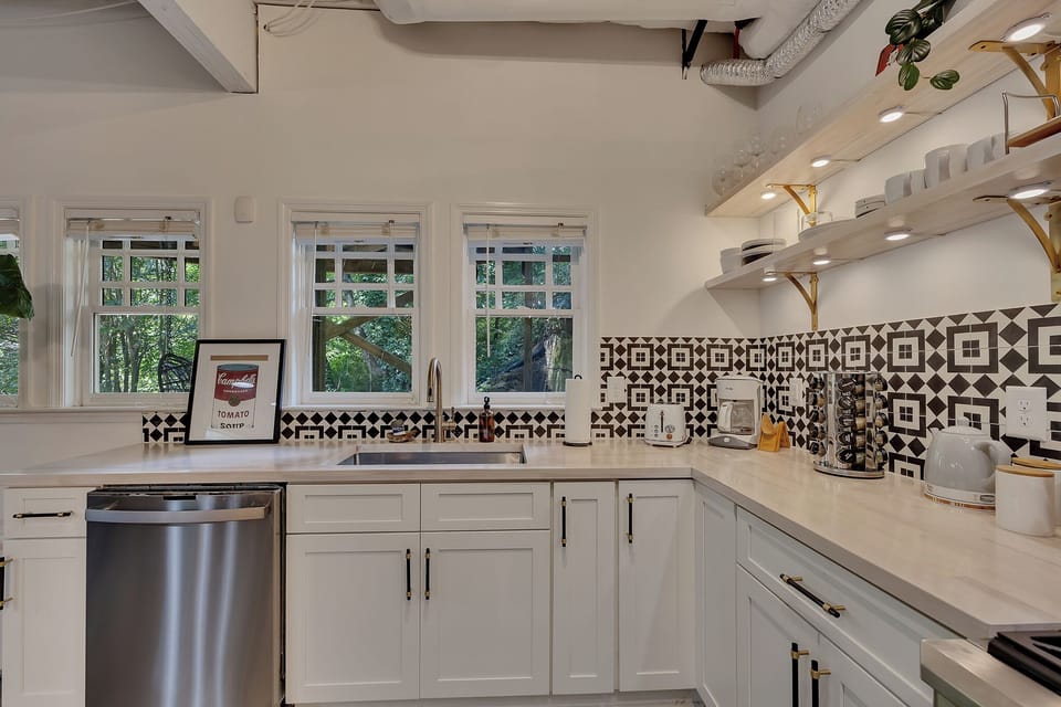 Spacious countertops for easy meal prep