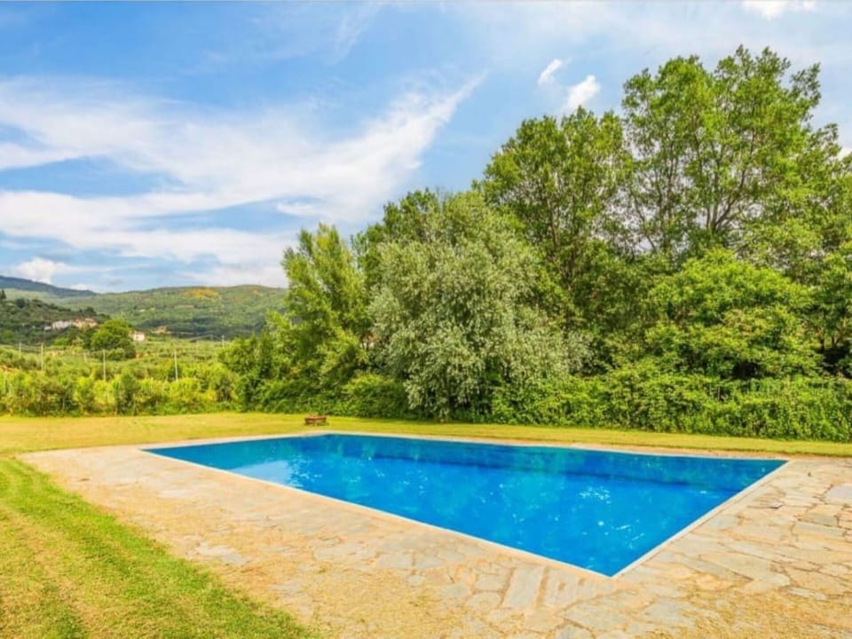 Blue, Swimming Pool, Landscaping, Farmhouse, Eco Hotel