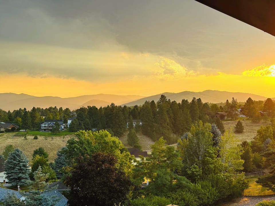 Sunrise from your patio.