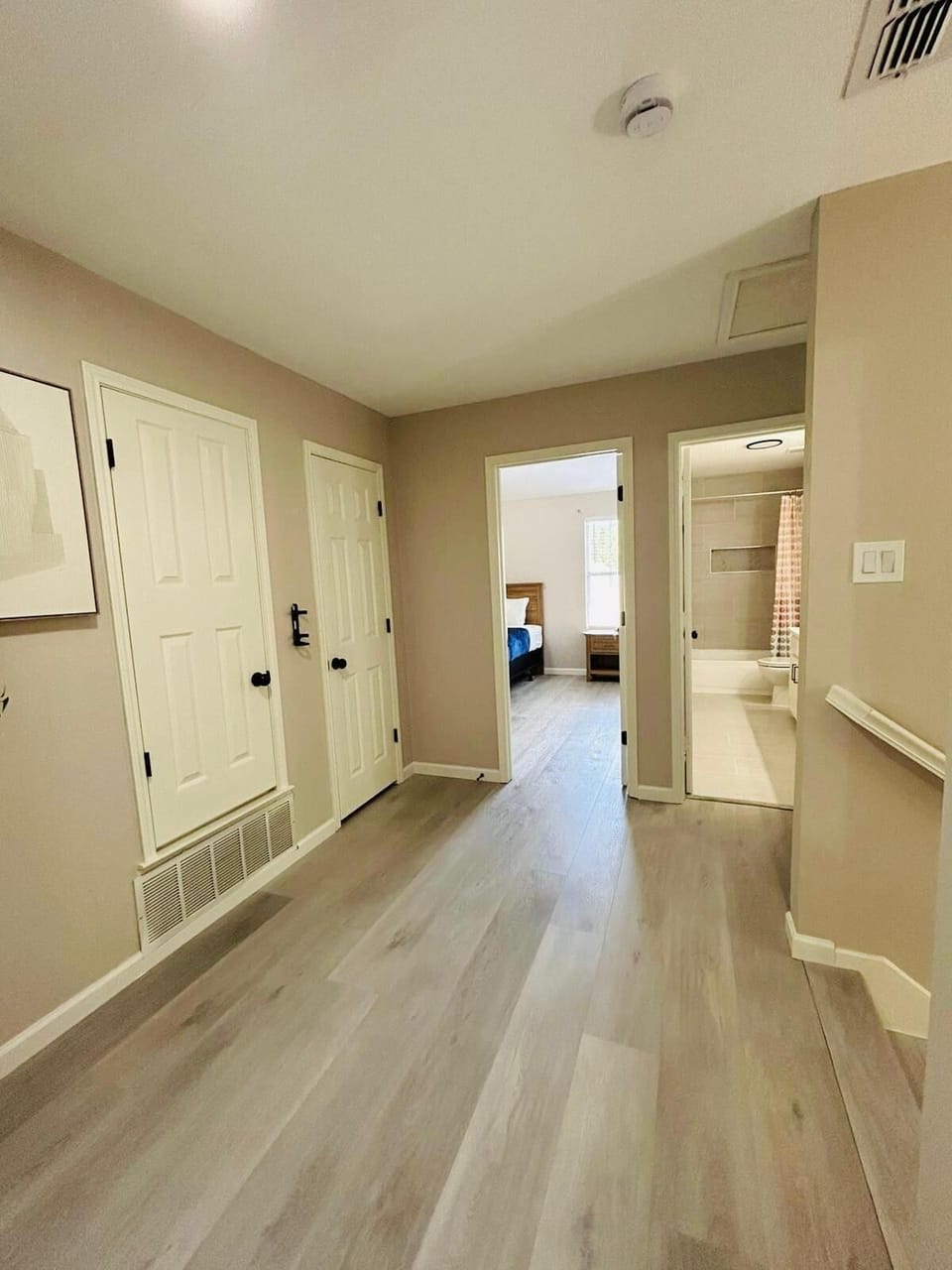 A cheerful corridor that makes moving through the home a joy.