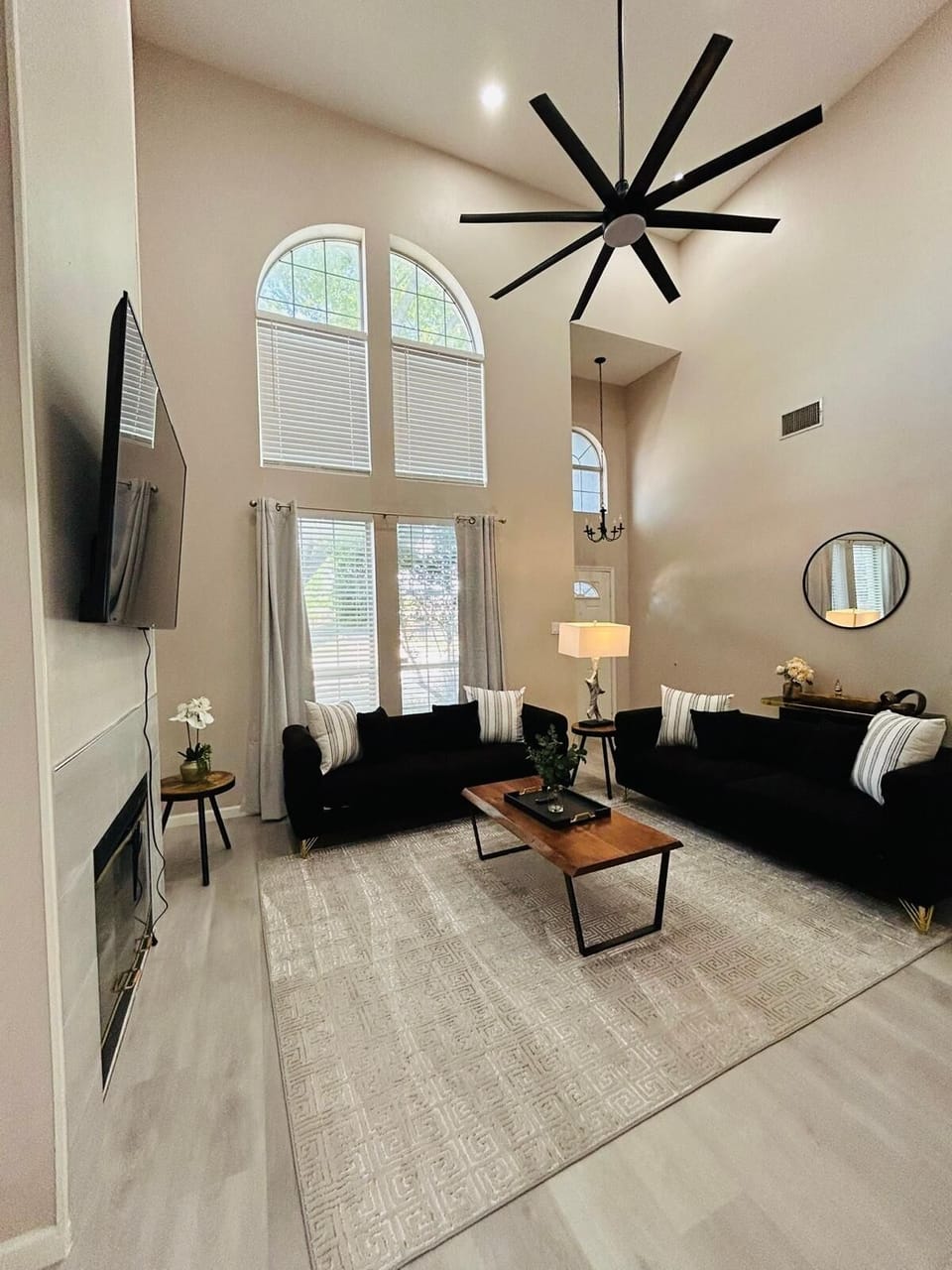 A calm space with a cozy feel