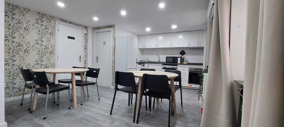 Cozinha e espaço de refeições