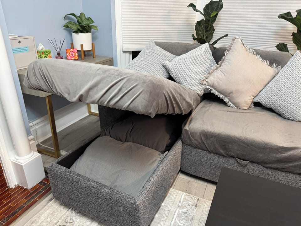 Sofa Bed /w Included blankets and pillow