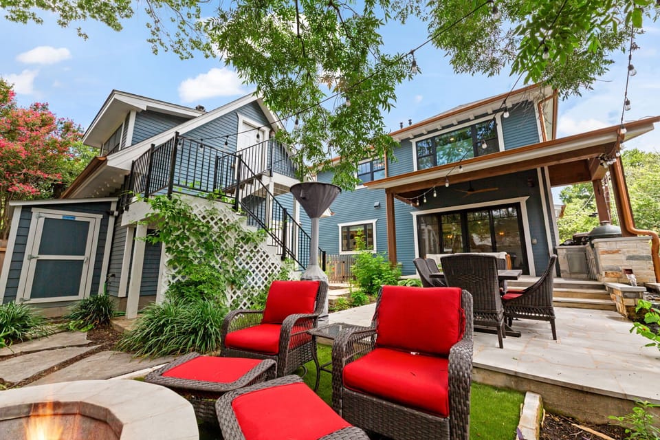 Spend evenings by the fire pit or cozy up under the stars