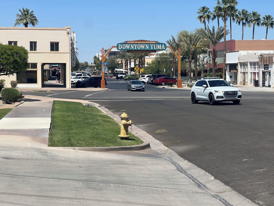 View looking north out the front door