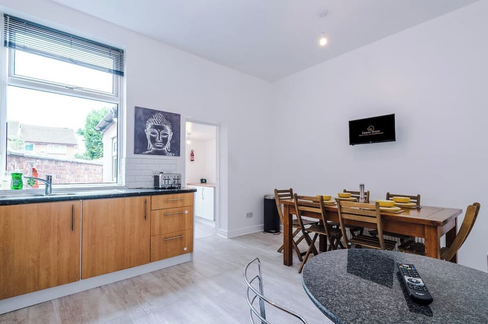 Dine in comfort and style in this spacious area.