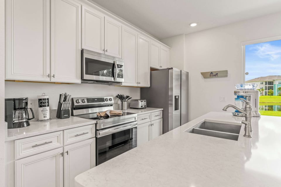 Whip up your favorite meals in the full kitchen