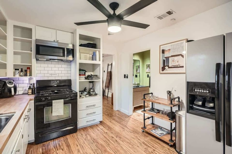 Cook up your favorite meals in a kitchen stocked with all the essentials.