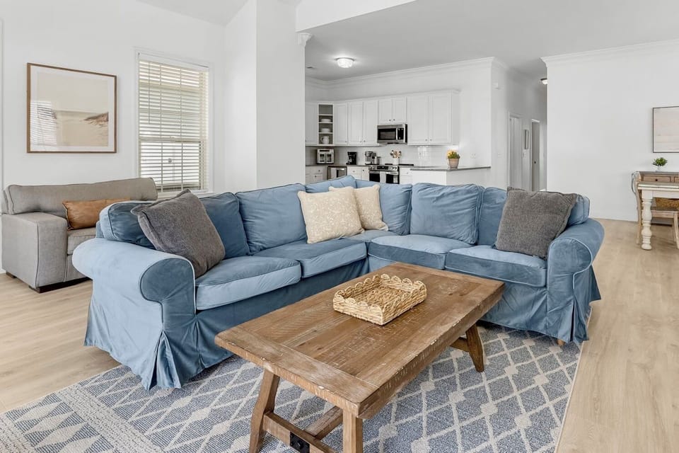 Living area with a comfy sectional 