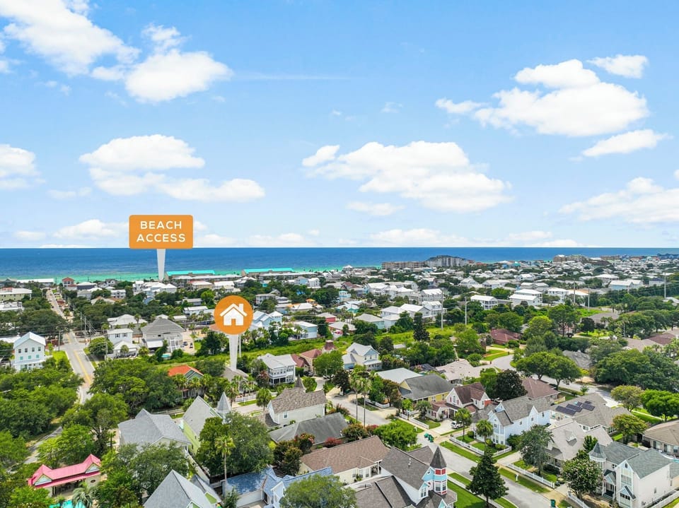 Just a short walk to the beach access and steps to the resort-community pool