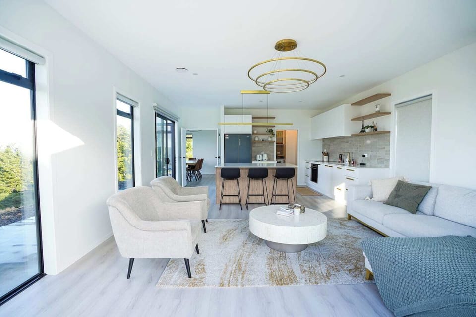 relax in 1 of 2 living rooms while a nice home meal is being prepared 