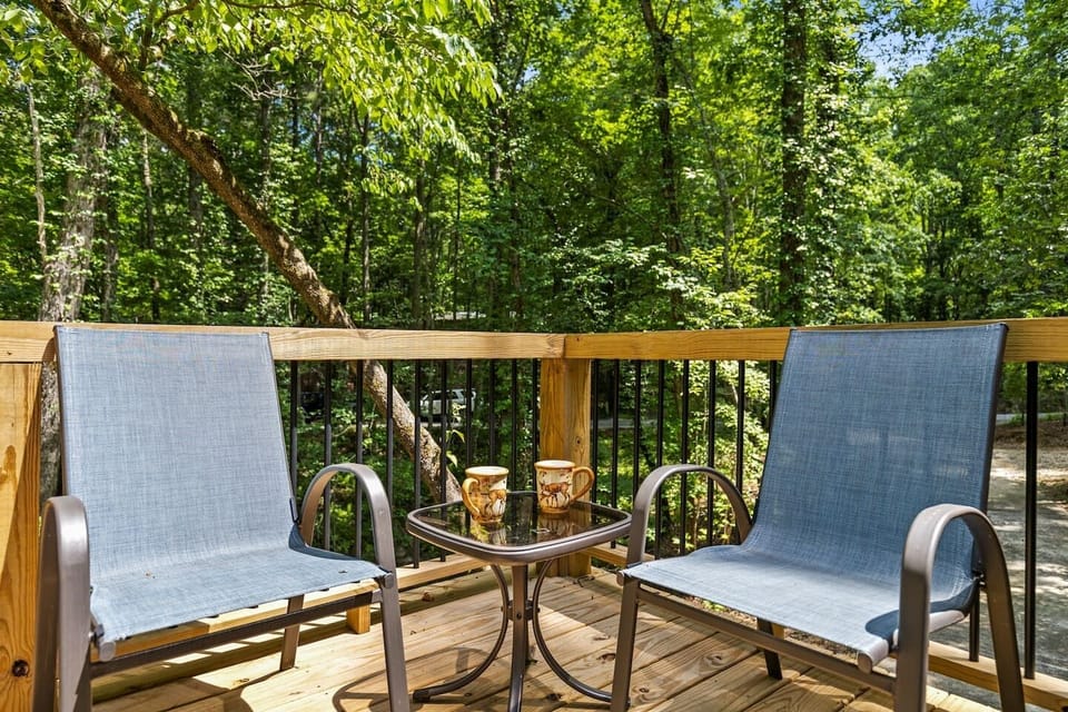 Take in the wooded views and you may even spy a deer family or two