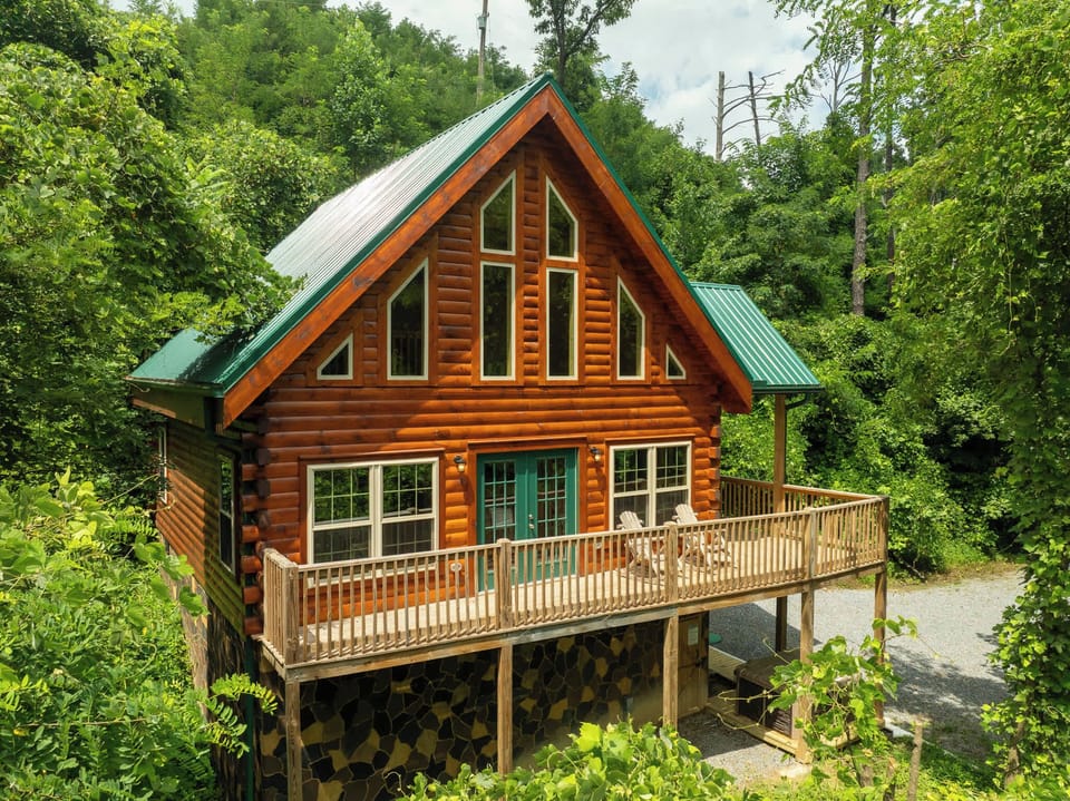 Drone Shot of Cabin 