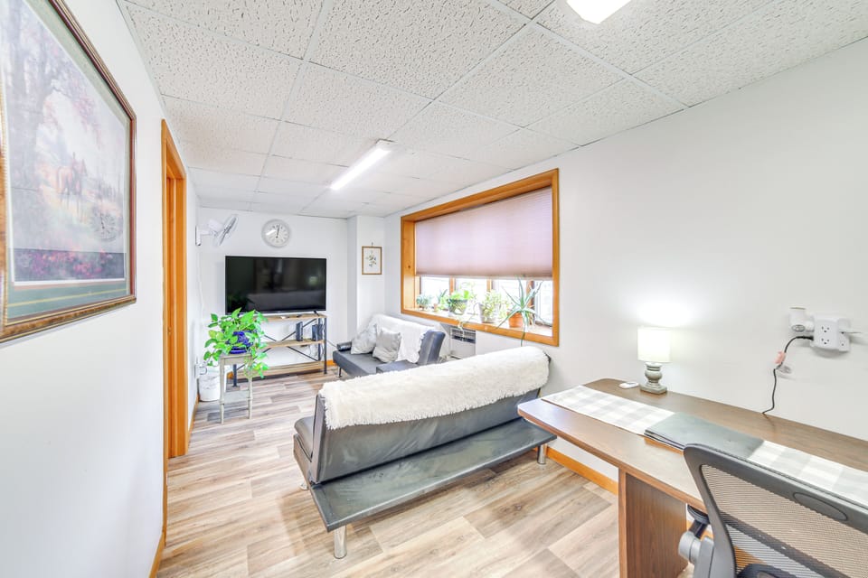 Sault Ste. Marie Vacation Rental | Studio | 1BA | Stairs Required | 900 Sq Ft