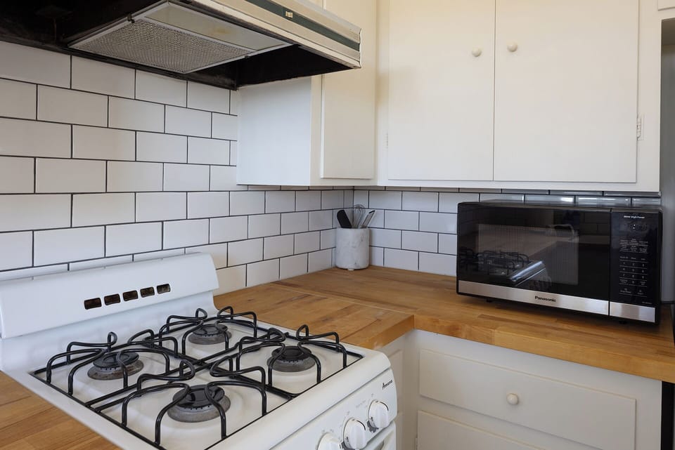 Kitchen is stocked for cooking!