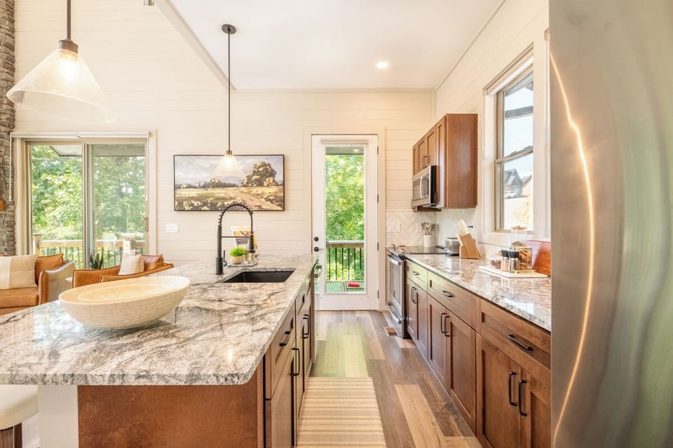 Tranquility Awaits' fully-equipped kitchen