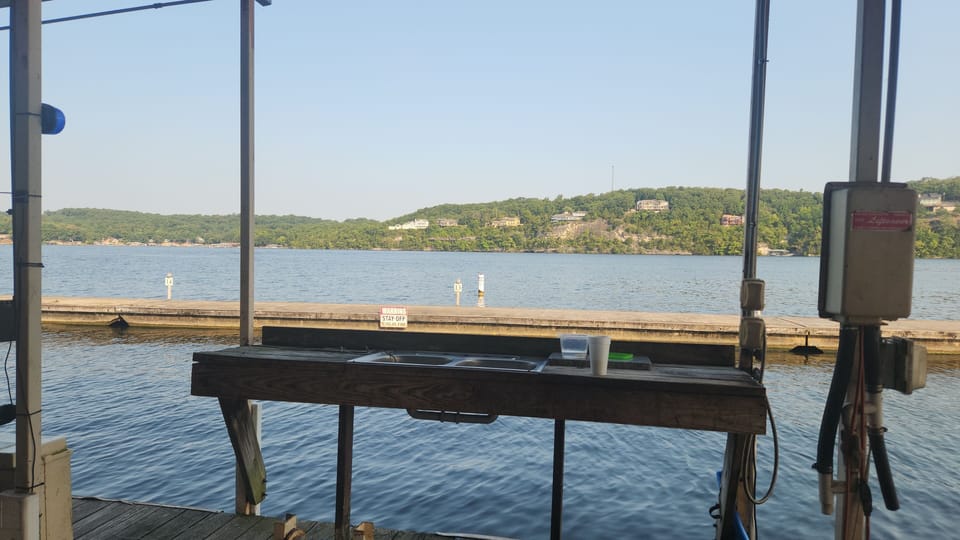 Fish cleaning station on dock 1